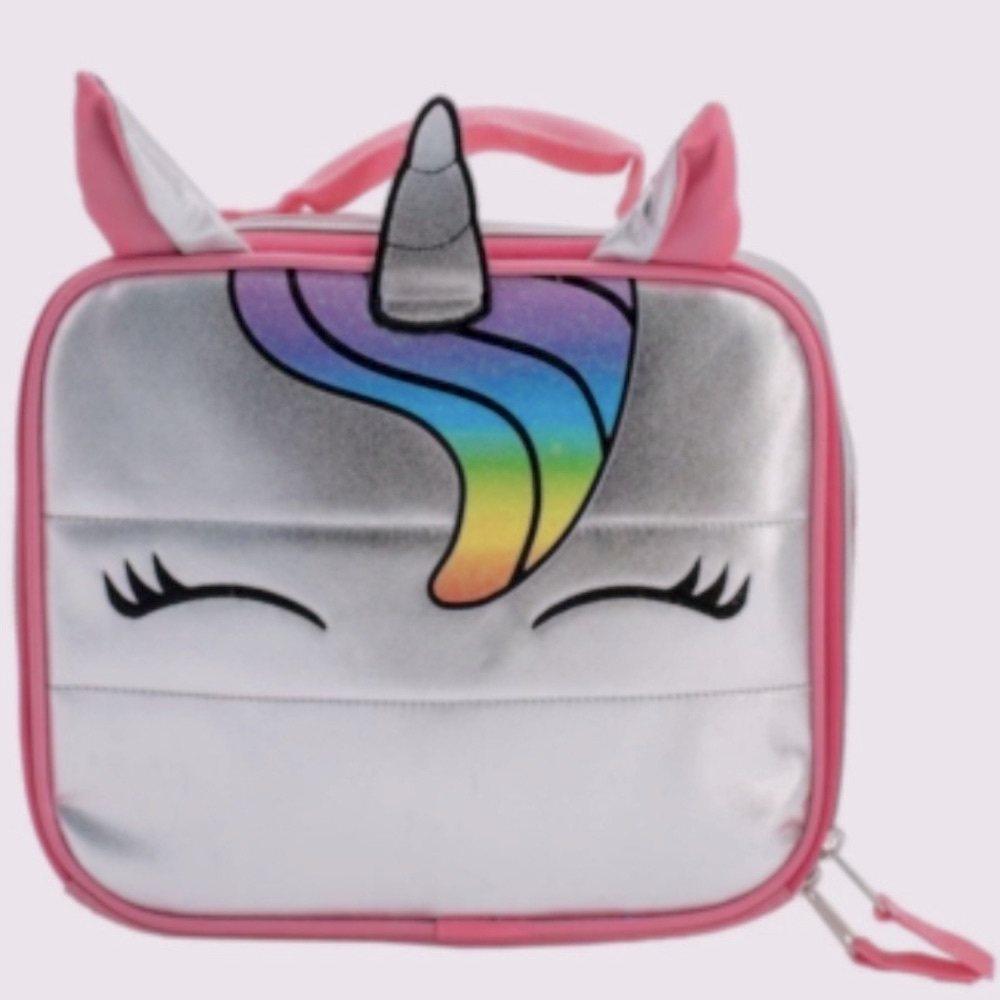 🆕 Accessory Innovations Kids Unicorn Lunch Bag Insulated Sparkles Rainbow